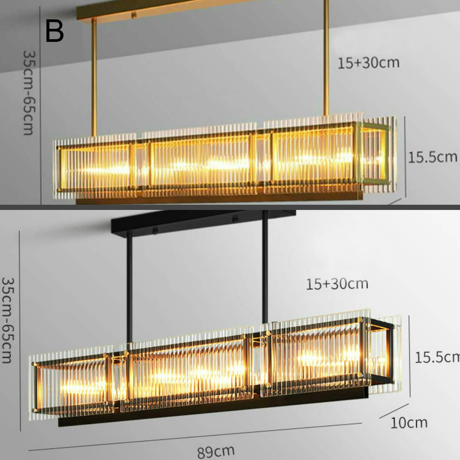 Lampă cu lamele LED SHINE GLASS pentru hol