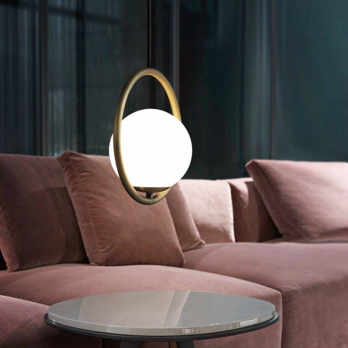 Lampă suspendată rotundă HOOP LG 40cm