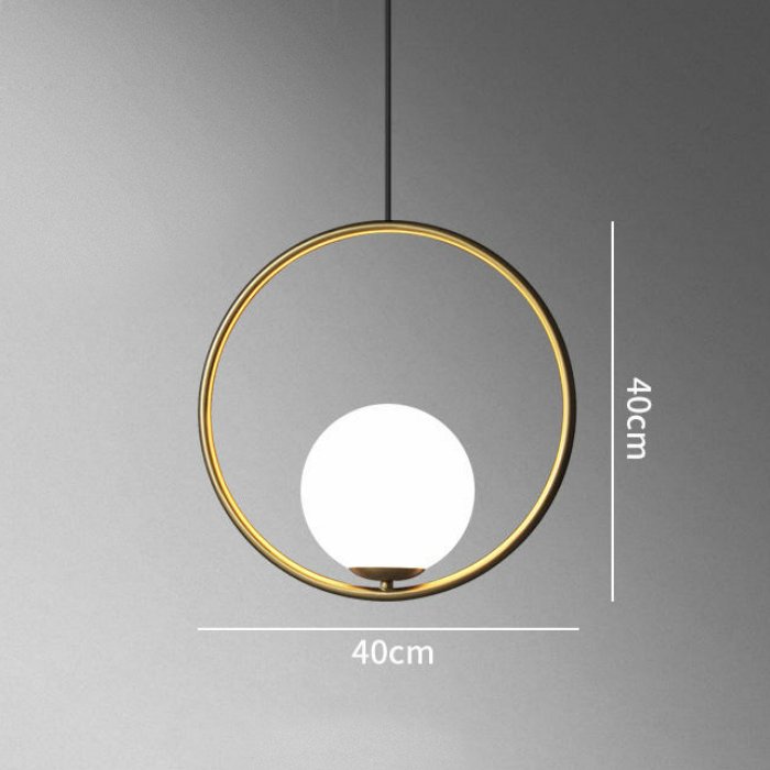 Lampă suspendată rotundă HOOP LG 40cm