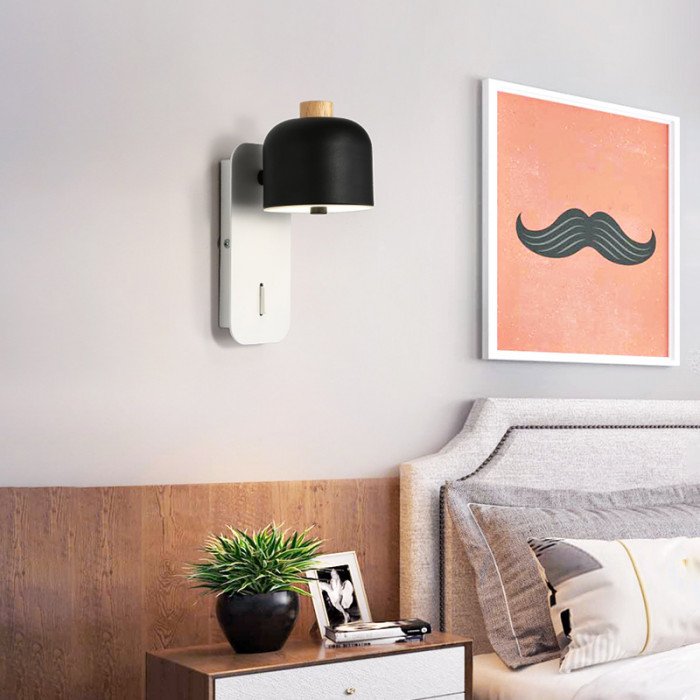 Aplică de perete STILLE neagră - design