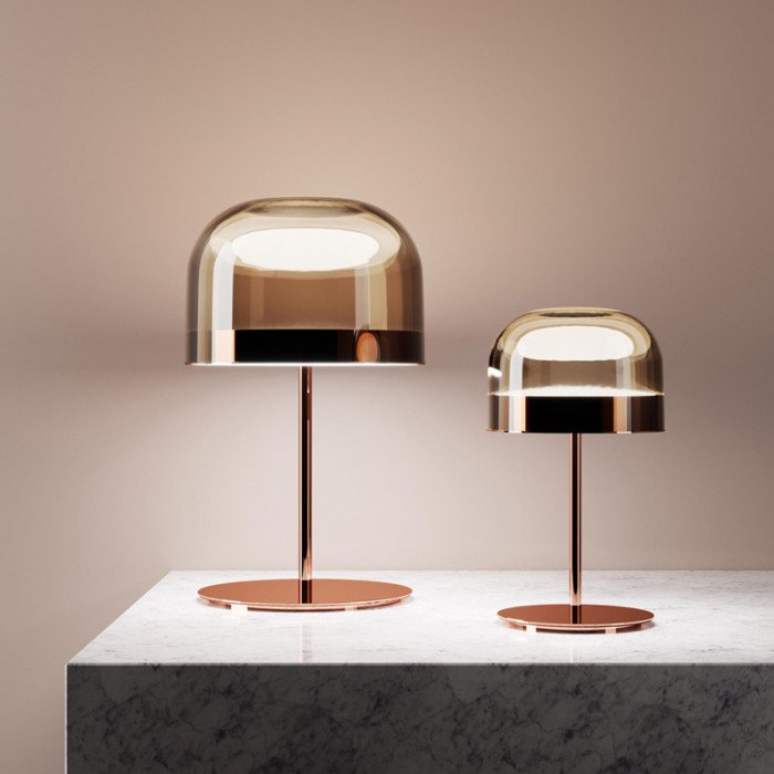 Lampă de masă decorativă NOTEN TAB auriu roz Ø 36,5 × 60