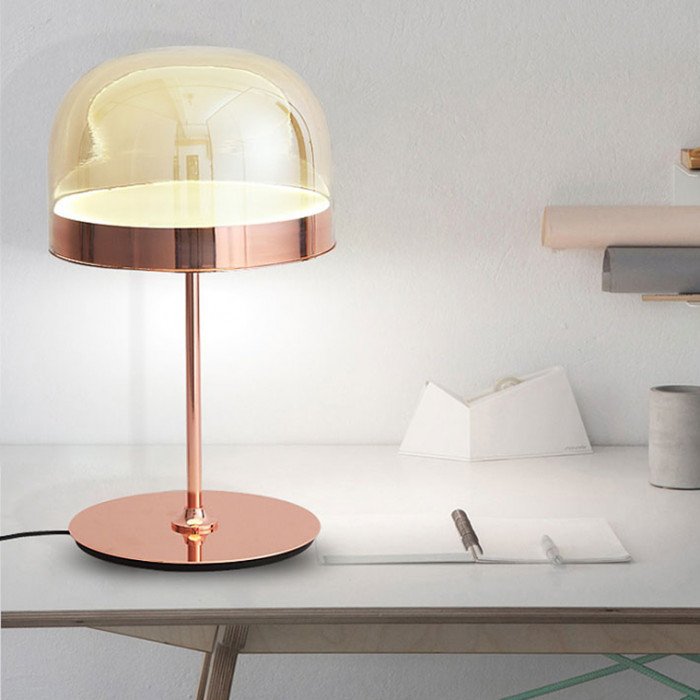 Lampă de masă decorativă NOTEN TAB auriu roz Ø 36,5 × 60