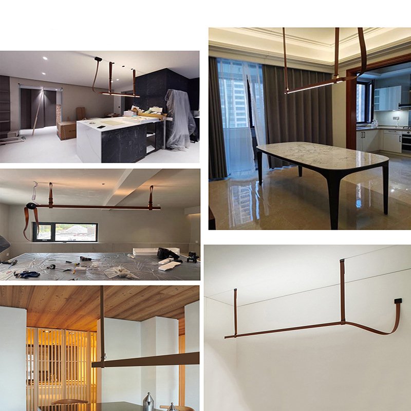 Lampă liniară BELT 200cm maro