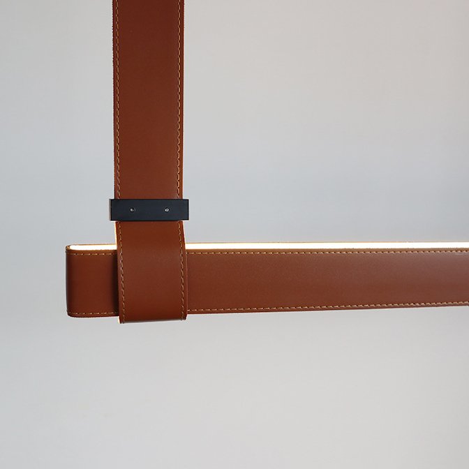 Lampă liniară BELT 200cm maro
