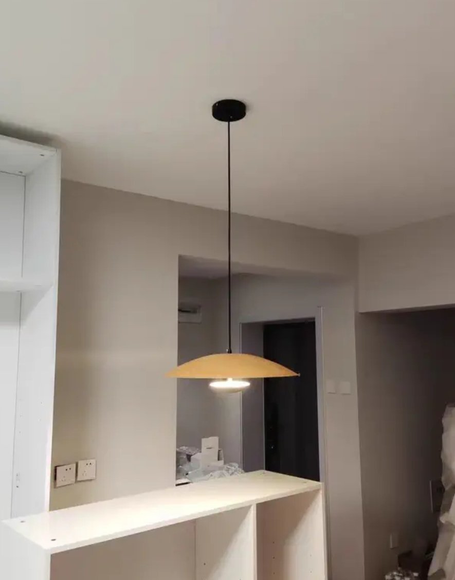 Lampă suspendată neagră PLATE 60cm