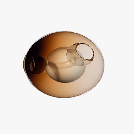 Aplica de iluminat Glass Paradox din sticlă maro