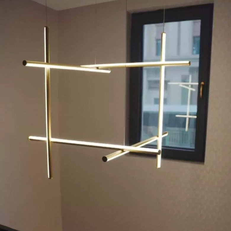 Lampă suspendată LED COORDONATE cu 8 lămpi 80*80cm