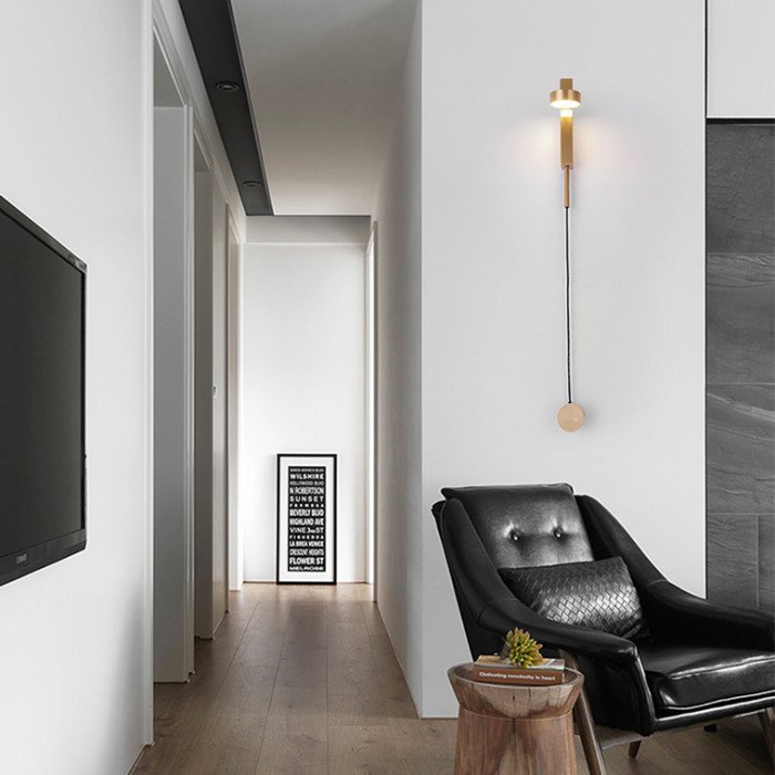 Aplică de perete DENZYL neagră - Aplica de perete