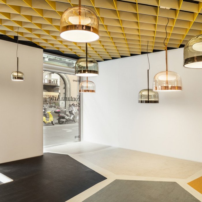 NOTEN Lampă suspendată 24*44cm aur roz