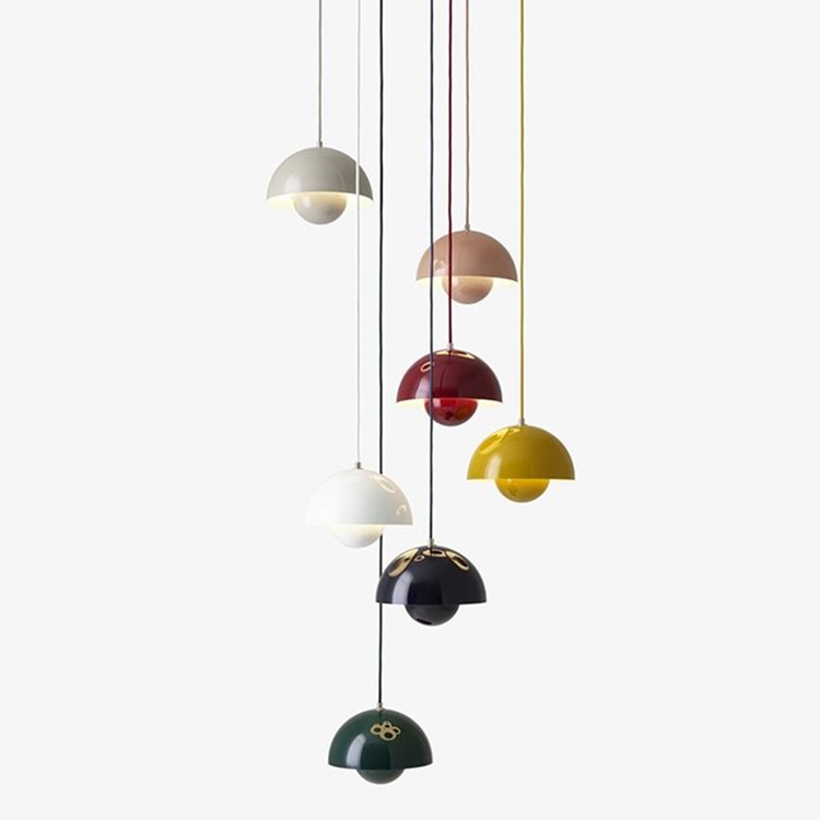 Lampă suspendată OLVE GROW albastră, 40 cm