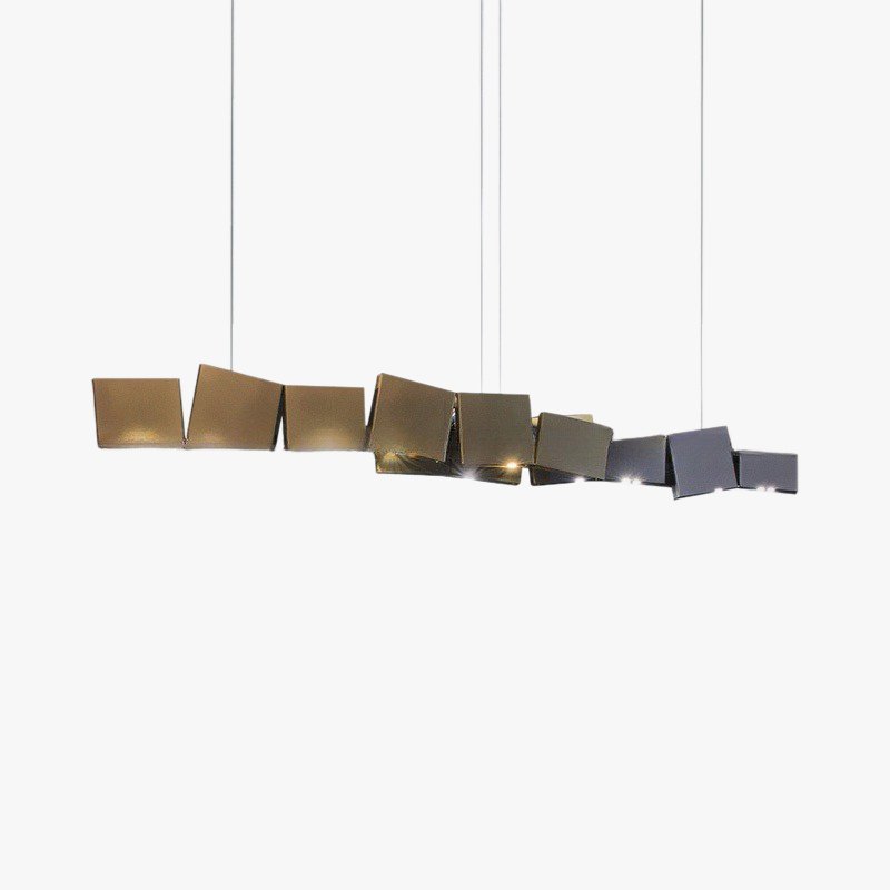 Lampă de iluminat MEISTER cu 12 lămpi, tip rând, cu lamele